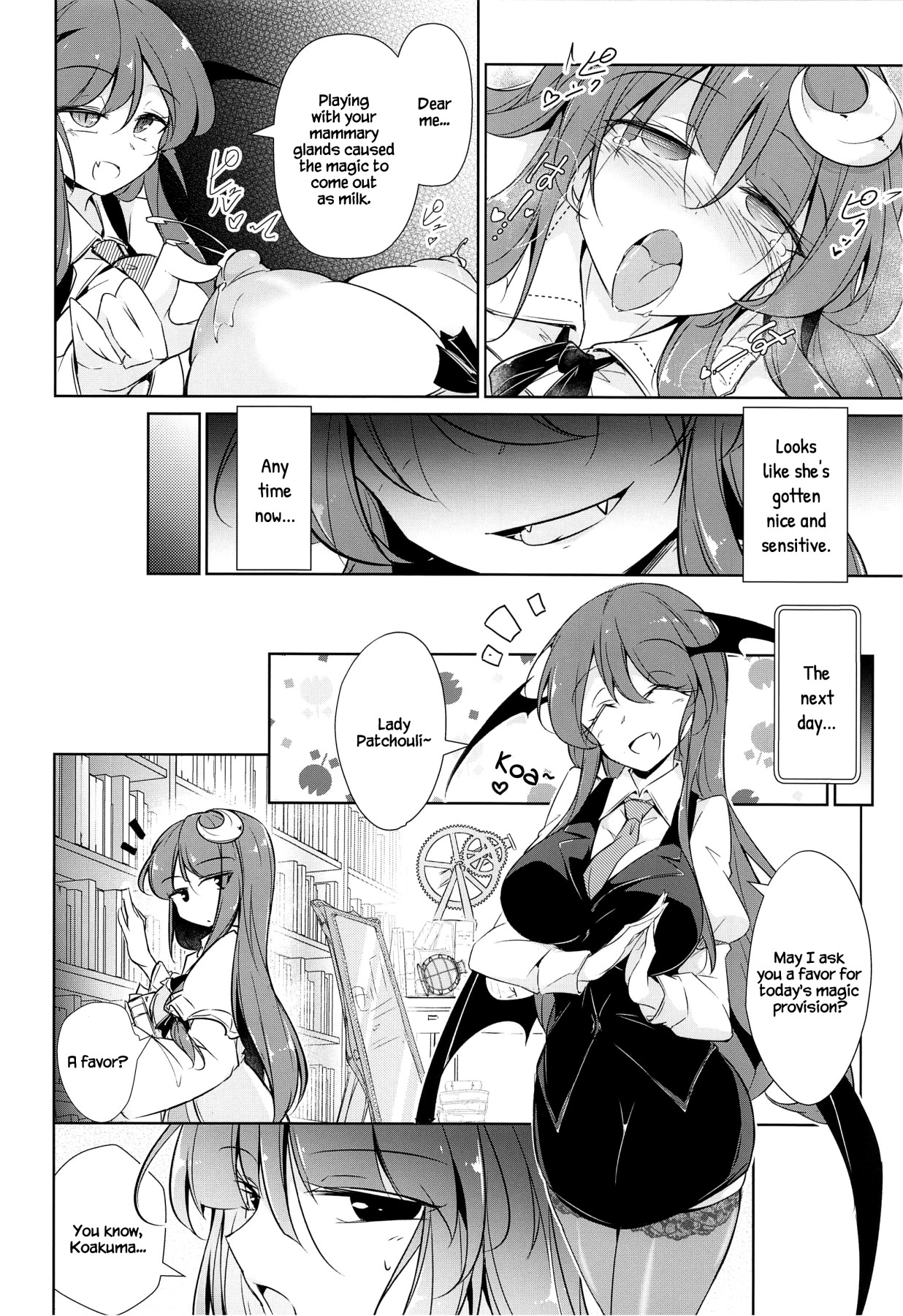 Hentai Manga Comic-Patchouli's Magic Milking Training-Read-9